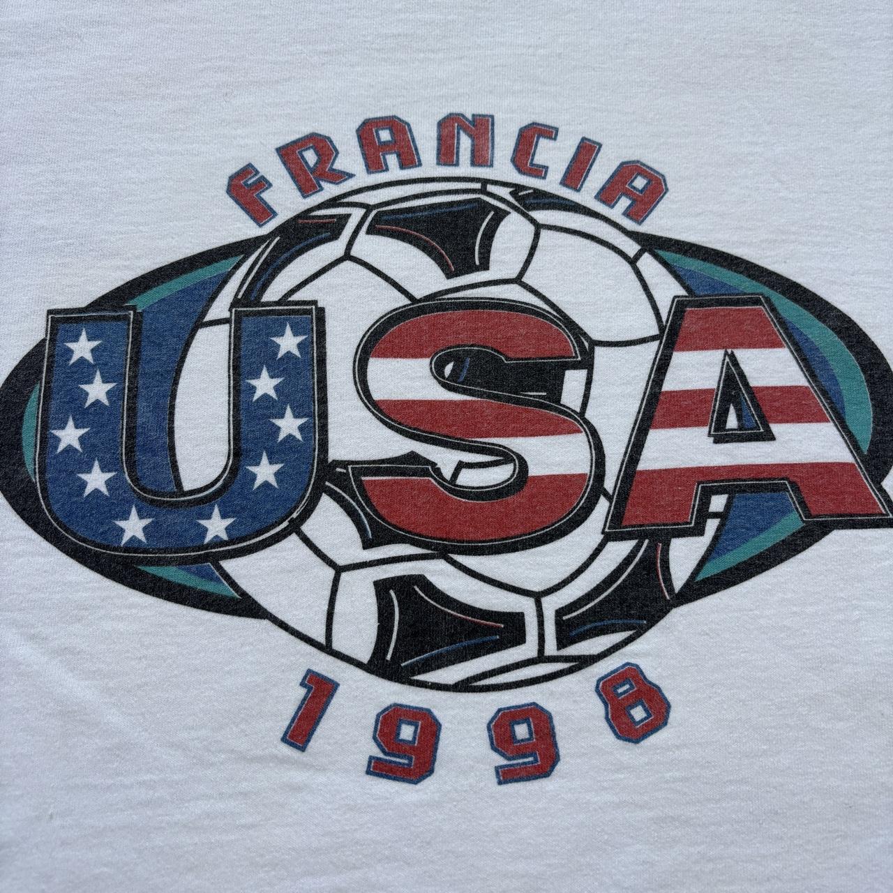 Vintage France 98 World Cup football tournament team team USA t-shirt