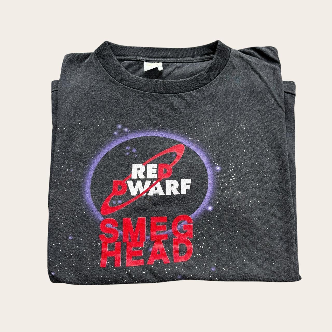 Vintage 90s Red Dwarf sci-fi TV series Smeg Head t-shirt