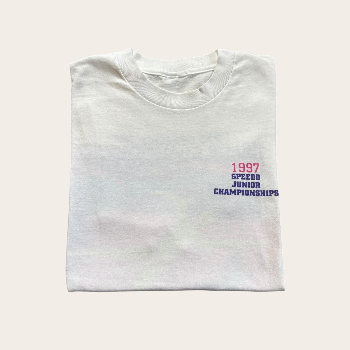 Vintage 90s USA Speedo junior swimming championships California t-shirt