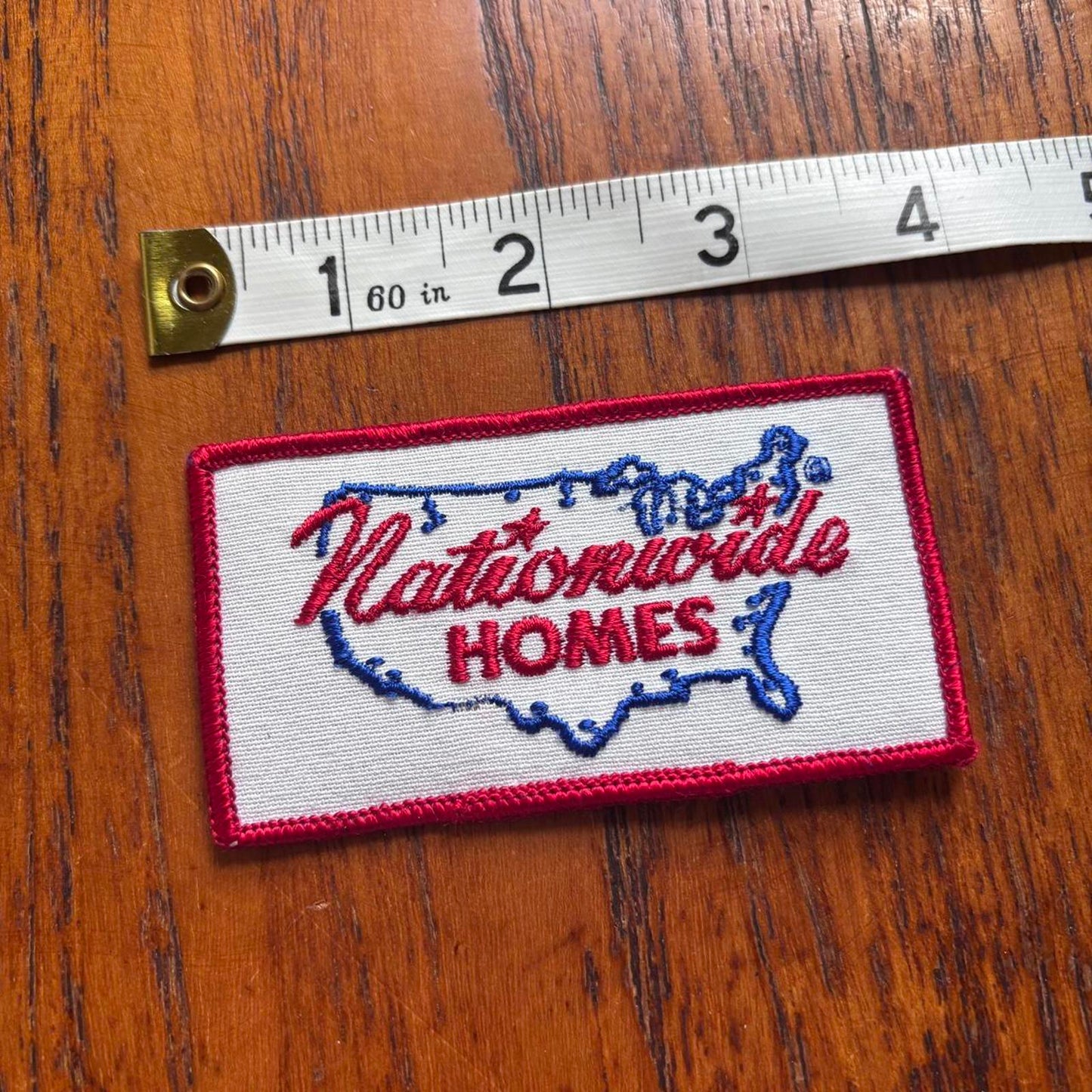 Vintage 90s USA Nationwide Homes embroidered patch