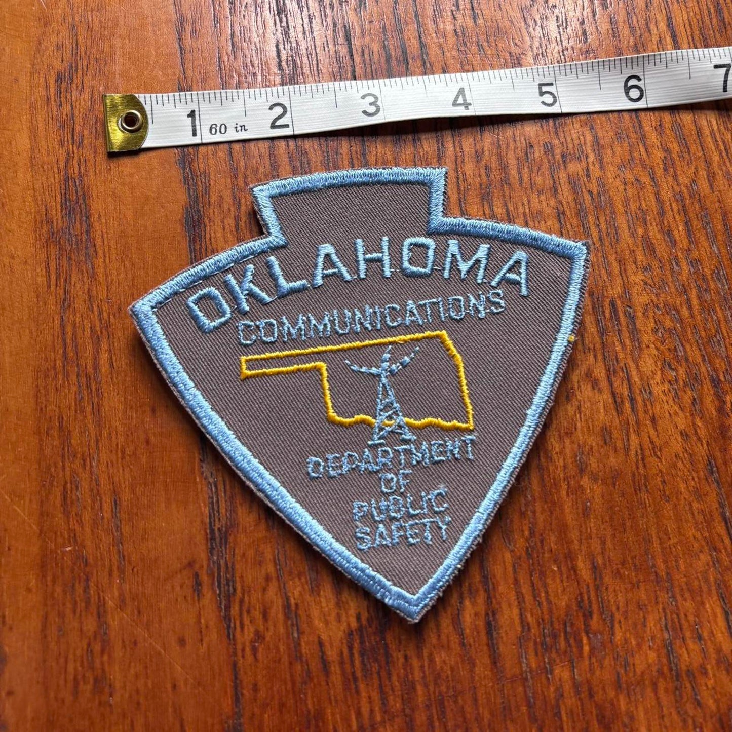 Vintage 90s USA Oklahoma department of public safety embroidered patch