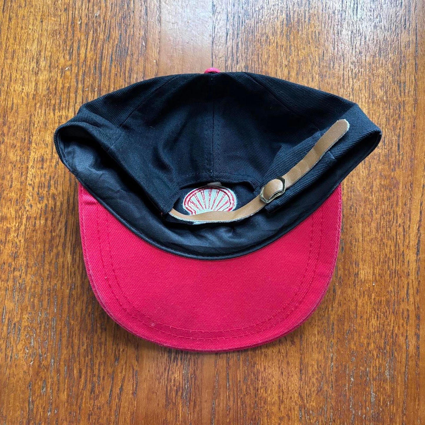 Vintage 90s Shell oil gas company workwear embroidered cap