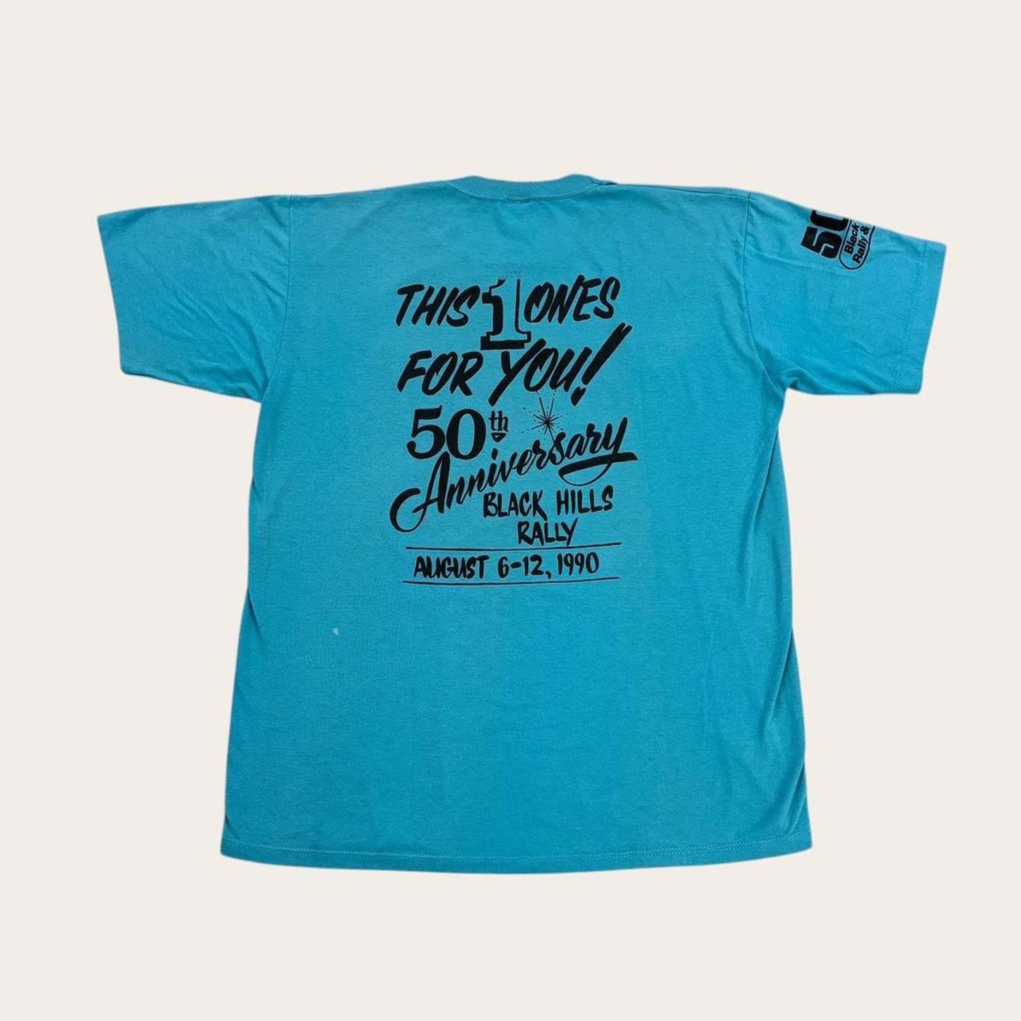 Vintage 90s USA Sturgis motorcycles 50th anniversary rally South Dakota t-shirt