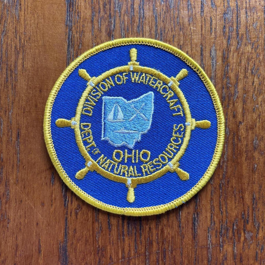 Vintage 90s USA department of natural resources Ohio embroidered patch