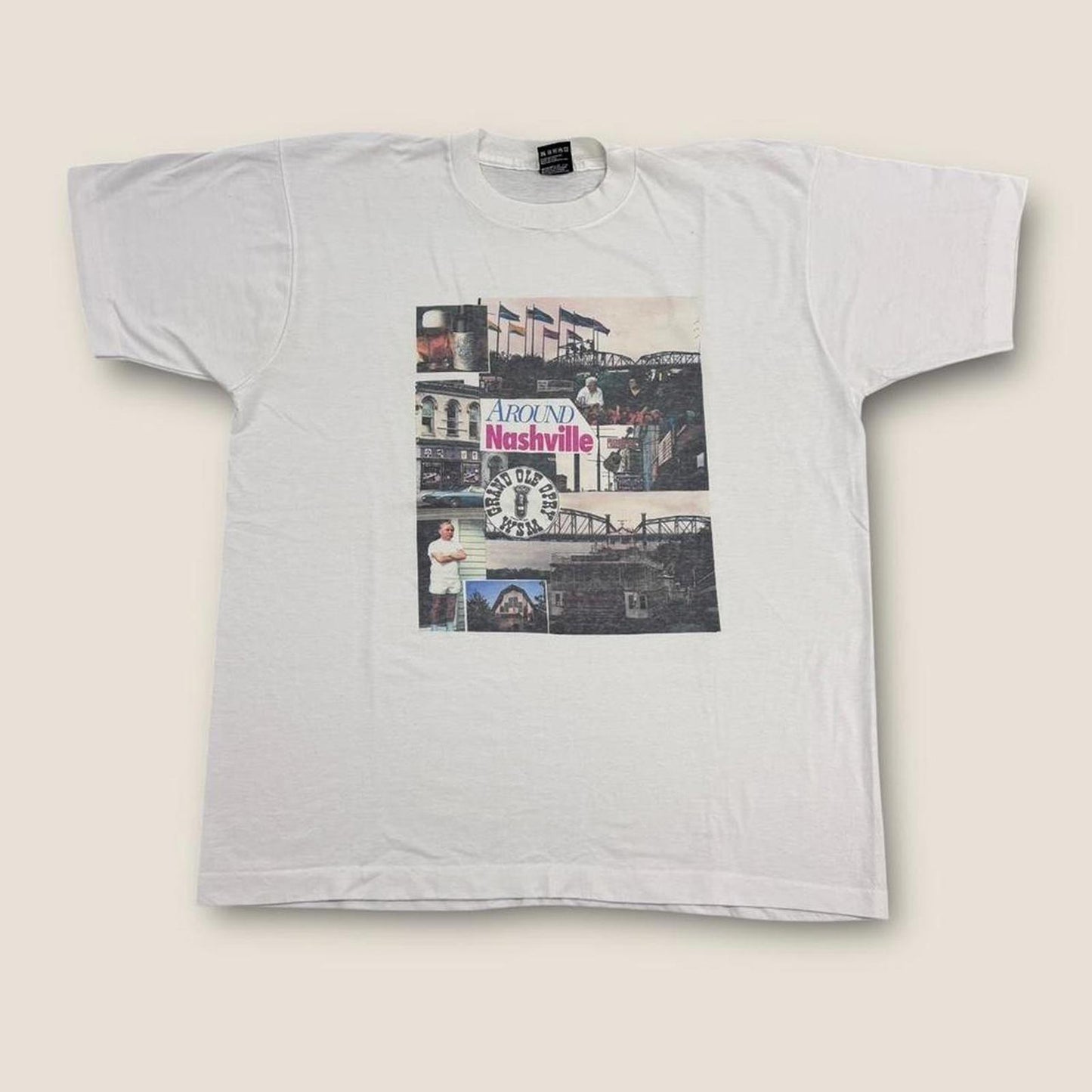 Vintage 90s USA Around Nashville Tennessee country western tourist t-shirt