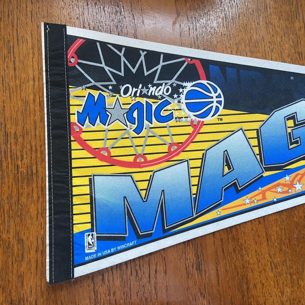 Vintage 90s USA Orlando Magic NBA basketball felt pennant