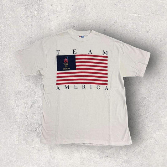 Vintage 90s USA Atlanta Olympics summer games athletics Team America t-shirt