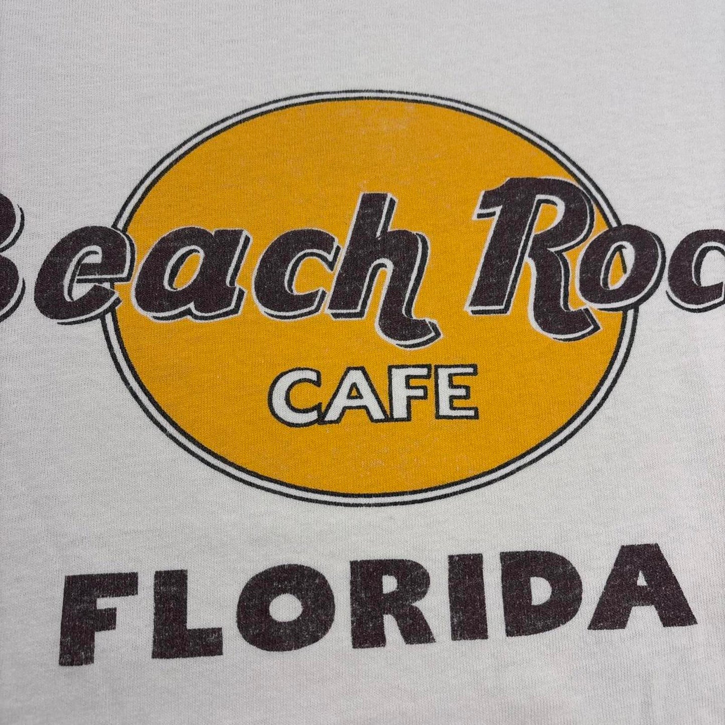 Vintage 90s USA Beach Rock Cafe Florida bar restaurant tourist souvenir t-shirt