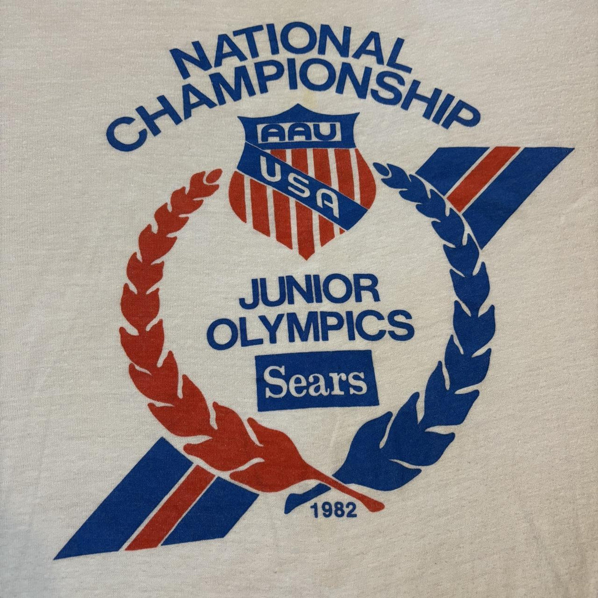 Vintage 80s USA junior Olympics athletics Sears ringer t-shirt