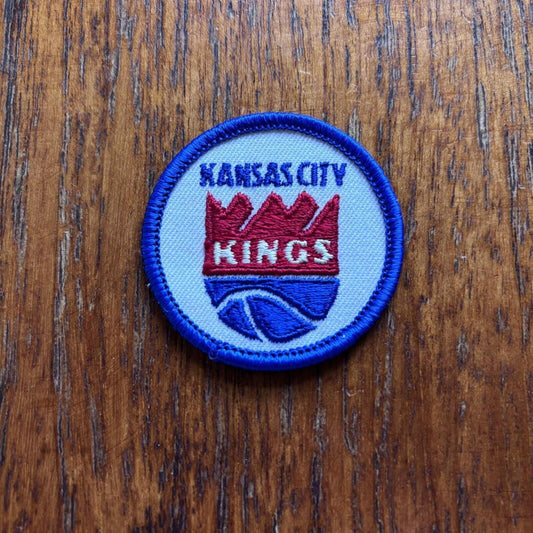 Vintage 80s USA Kansas City Kings NBA basketball embroidered patch