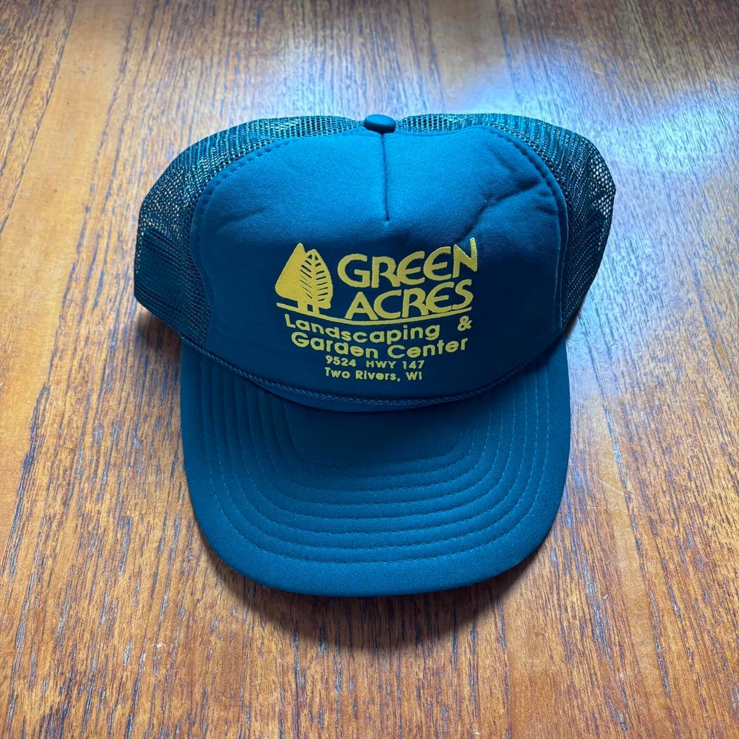 Vintage 90s USA Green Acres gardening & landscape center Wisconsin trucker cap