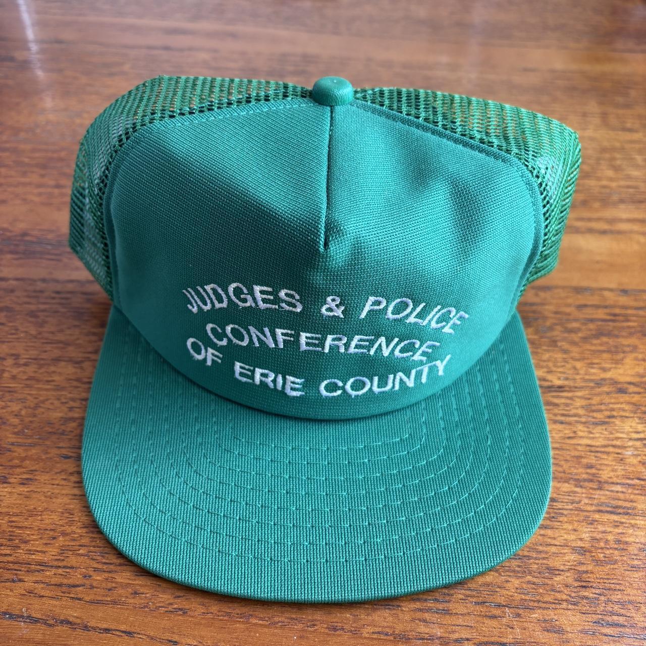 Vintage 90s judges & police conference of Erie county Pennsylvania trucker cap