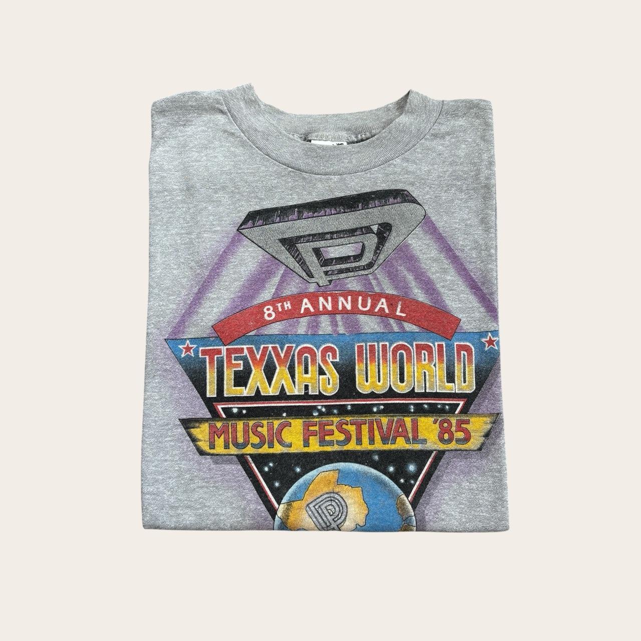 Vintage Texxas World rock music festival ‘85 Dallas Deep Purple band t-shirt