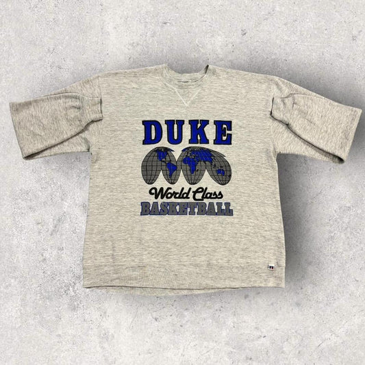 Vintage 90s USA Duke University world class basketball Durham North Carolina graphic sweatshirt