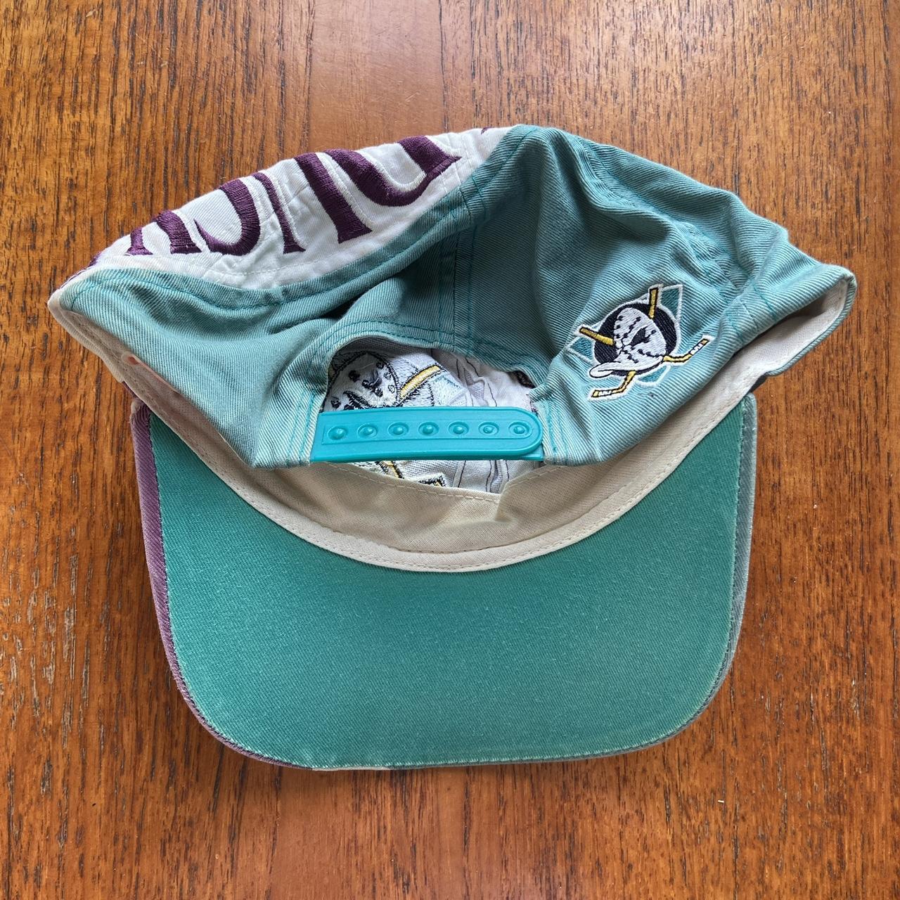 Vintage 90s USA Anaheim Mighty Ducks California NHL Ice Hockey graphic baseball cap