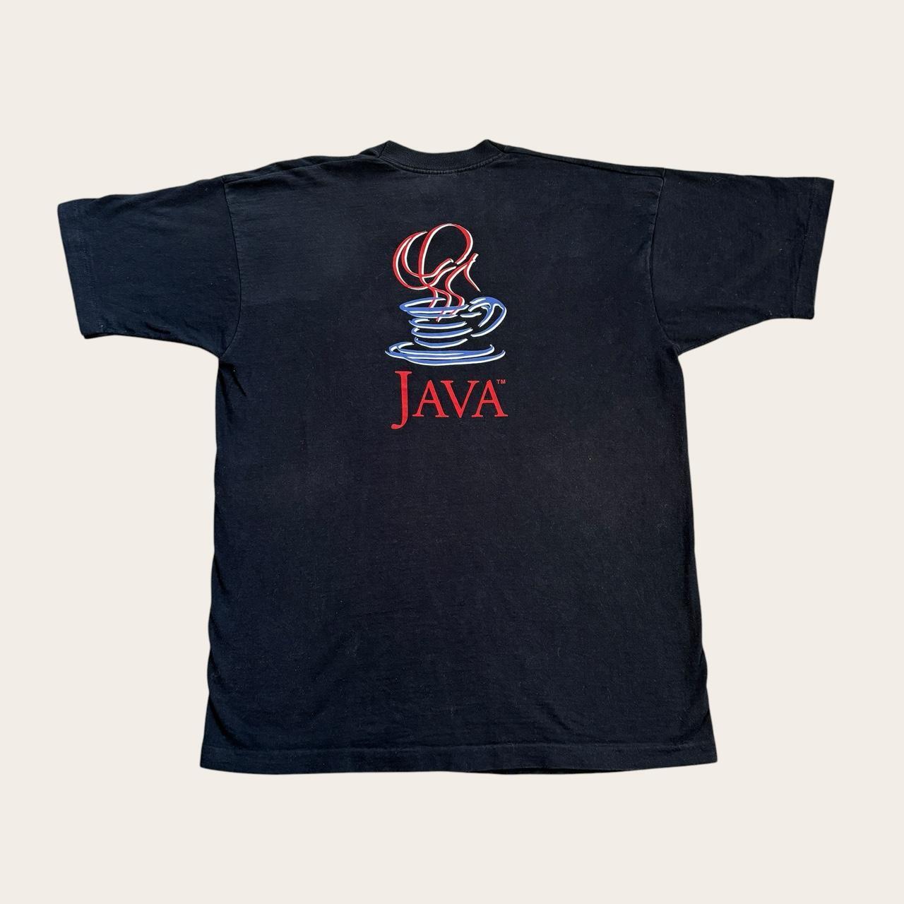 Vintage 90s USA Sun Microsystems Java software programming technology t-shirt