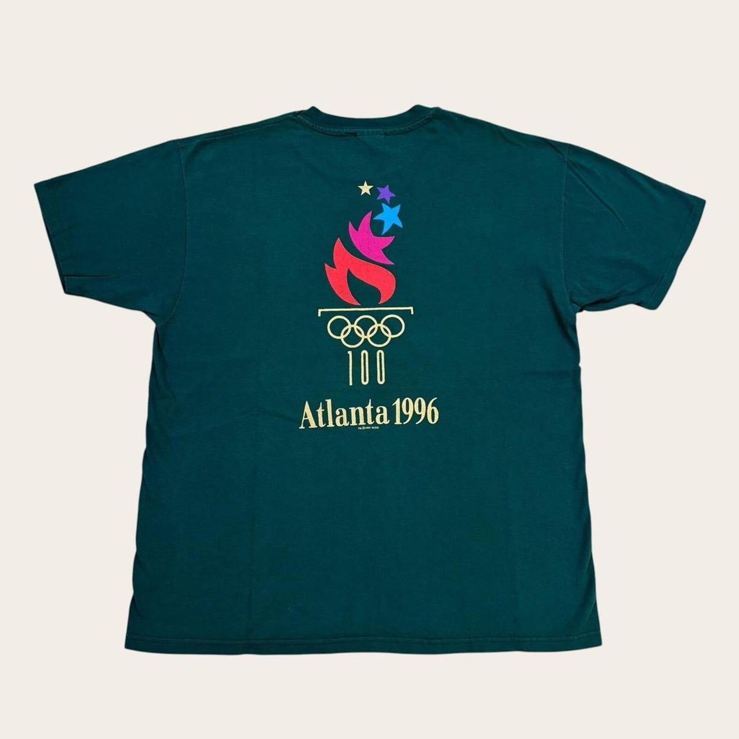 Vintage 90s USA Atlanta Olympics summer games athletics graphic t-shirt