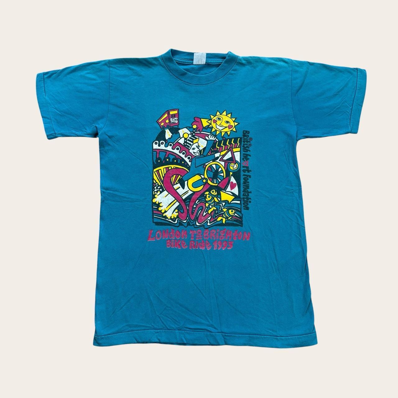 Vintage London Brighton bike ride ‘93 British heart foundation charity t-shirt