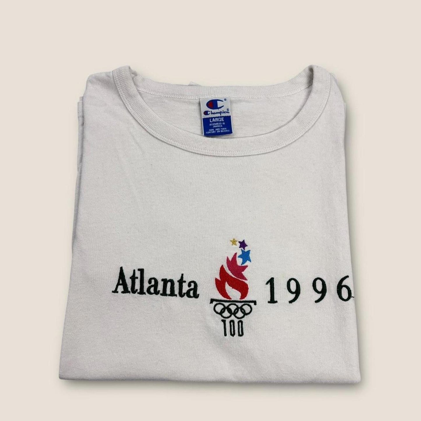 Vintage 90s USA Atlanta Olympics summer games athletics embroidered t-shirt