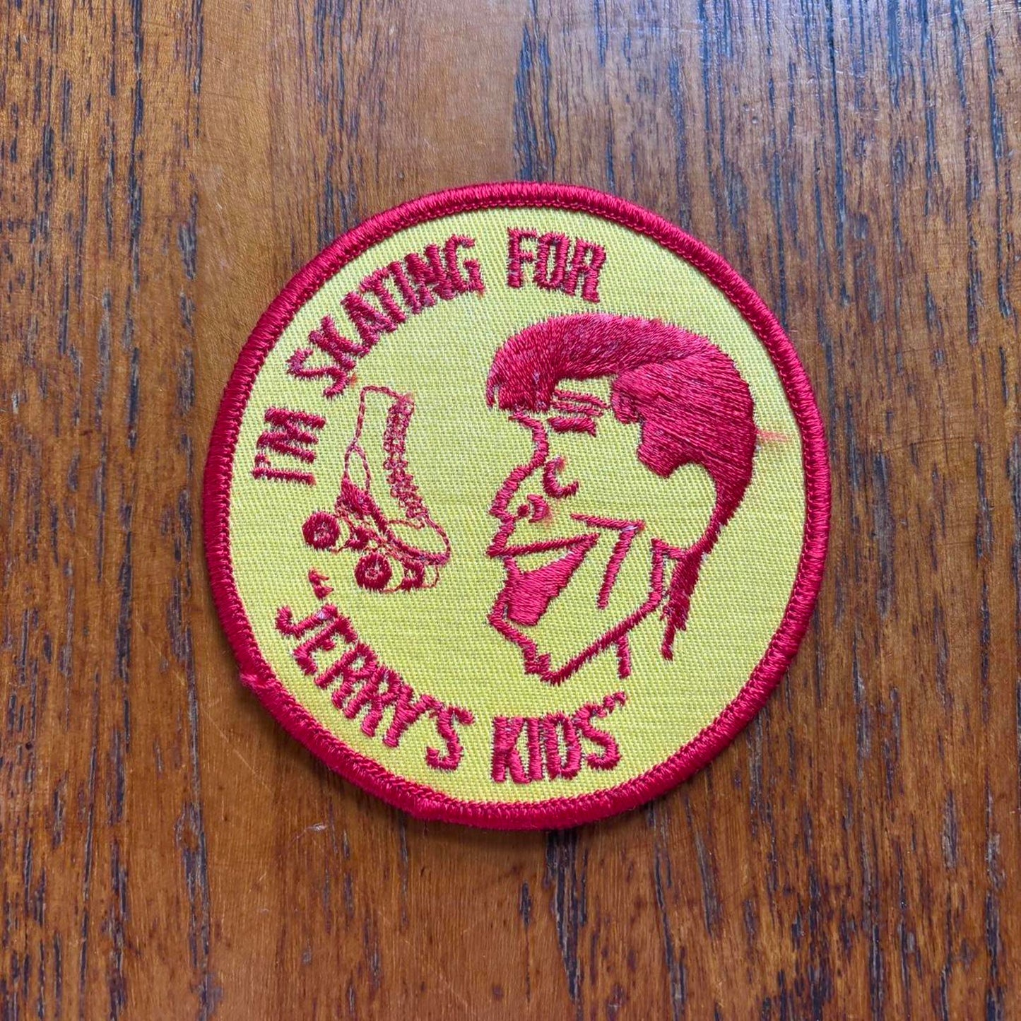 Vintage 90s USA skating for Jerry’s kids fundraiser charity embroidered patch