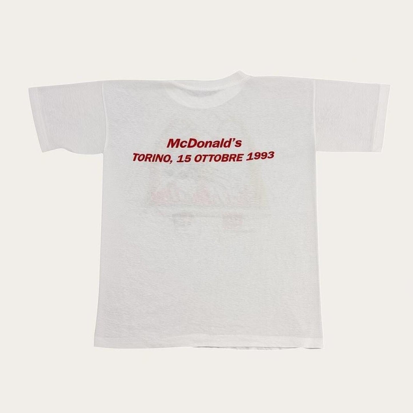 Vintage McDonald’s Italy McCalcio Day football Torino promotional t-shirt