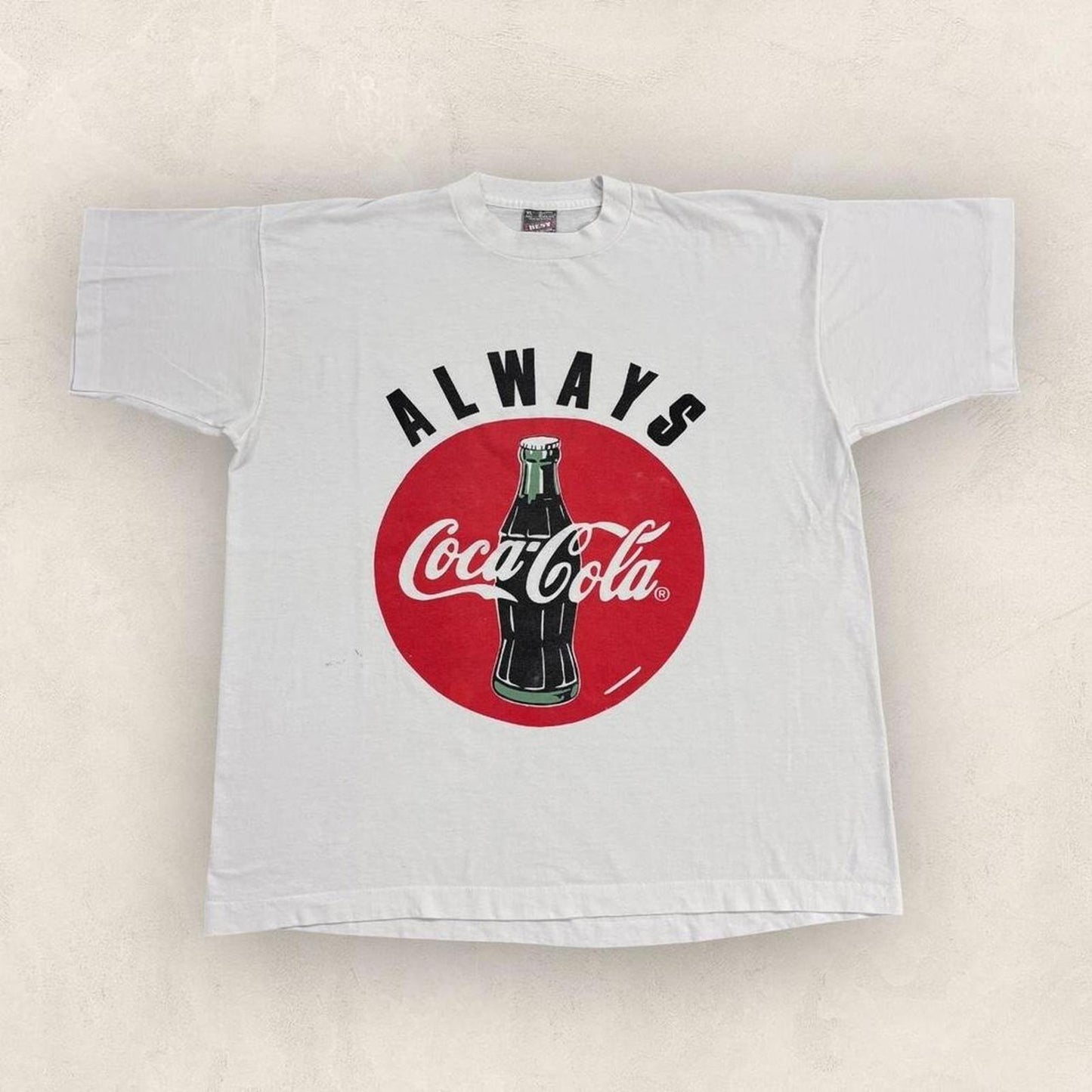 Vintage 90s USA Coca Cola Coke soda soft drink promotional t-shirt