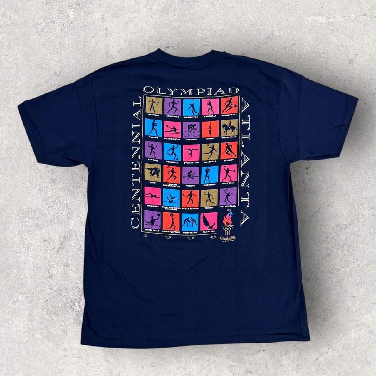 Vintage 90s USA Atlanta Olympics summer games athletics graphic t-shirt