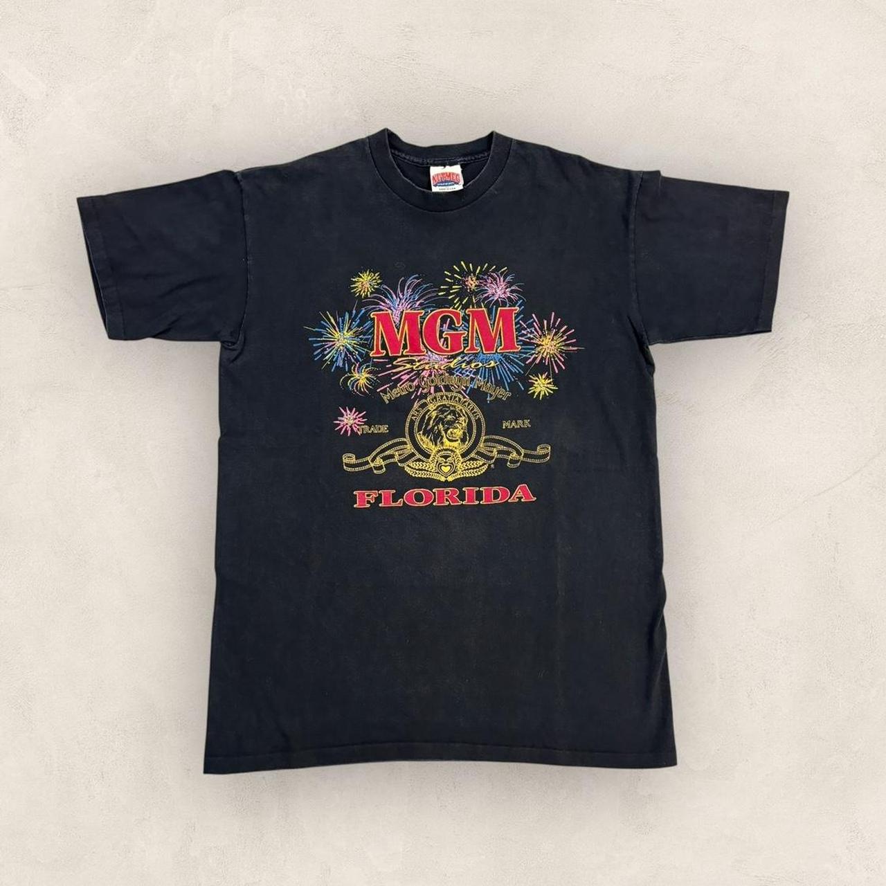 Vintage 90s USA Metro Goldwyn Mayer MGM Studios Florida theme park graphic t-shirt