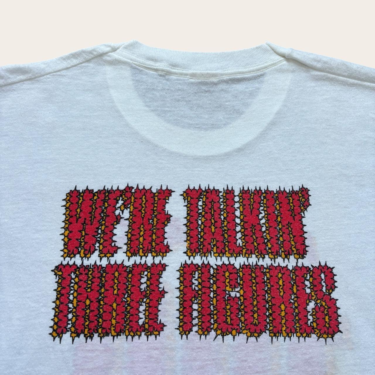Vintage 80s Kerrang magazine 100th issue rock punk metal band t-shirt