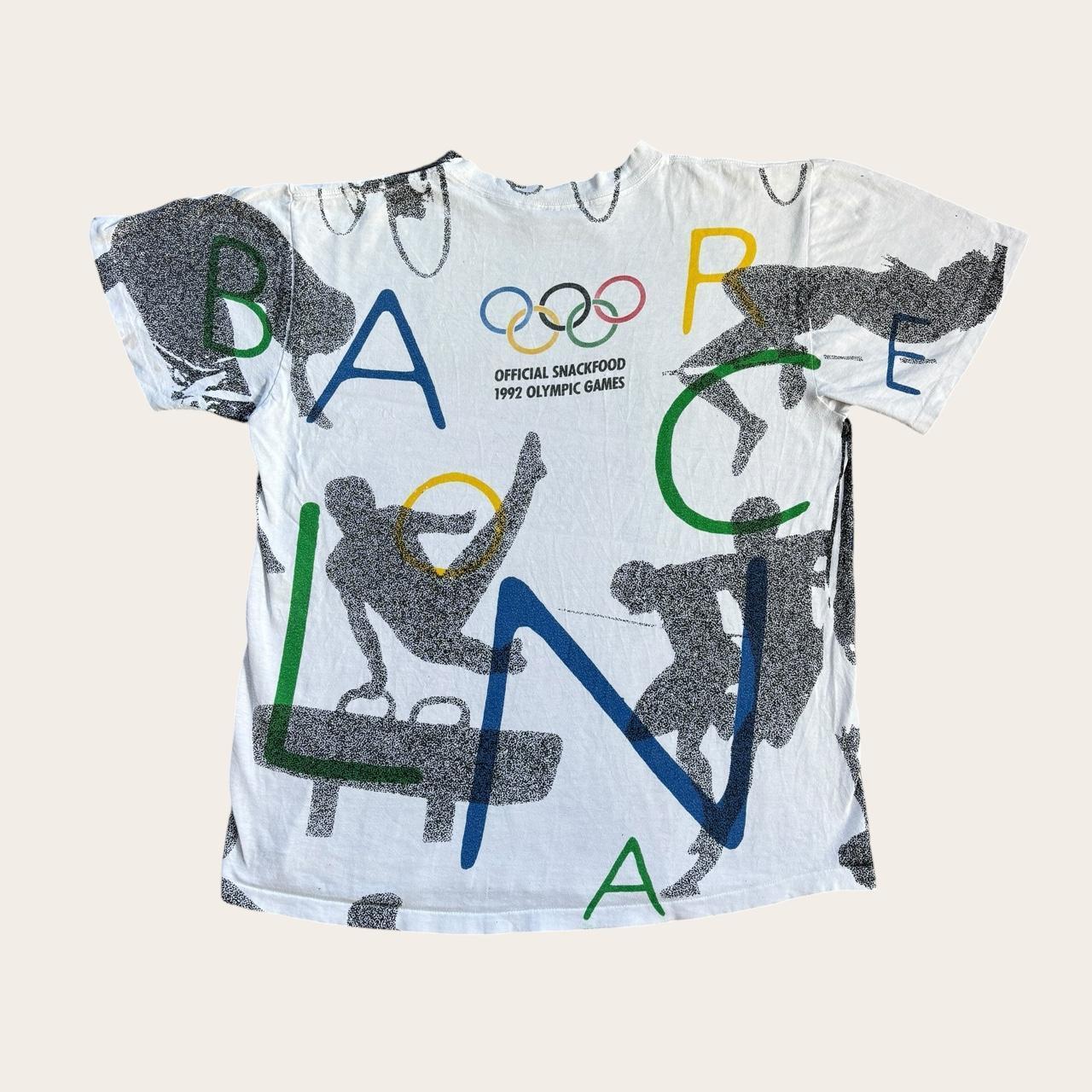 Vintage  USA Adidas for Mars Albertville Barcelona Olympics ‘92 AOP t-shirt