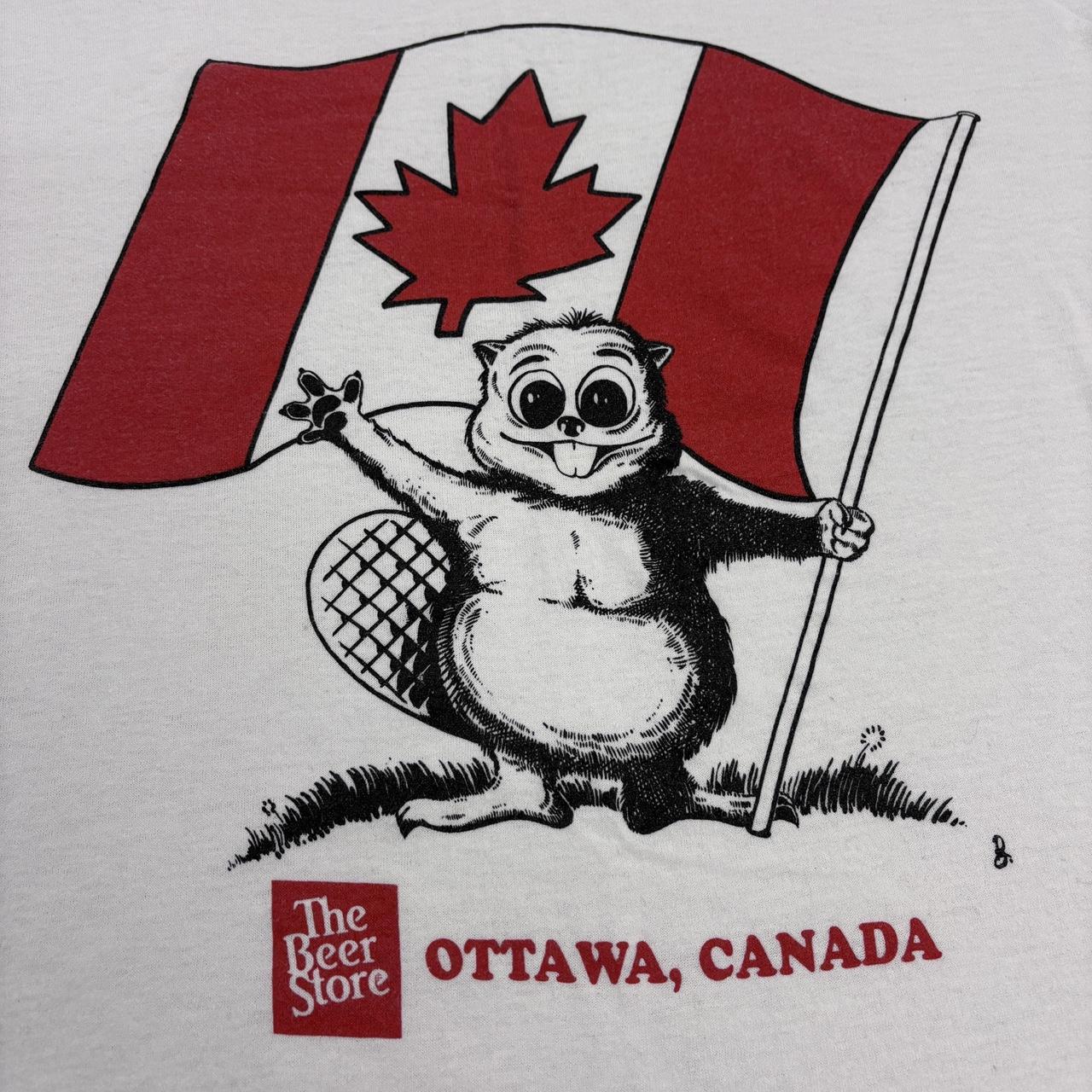 Vintage 90s The Beer Store Ottawa Canada beaver graphic t-shirt