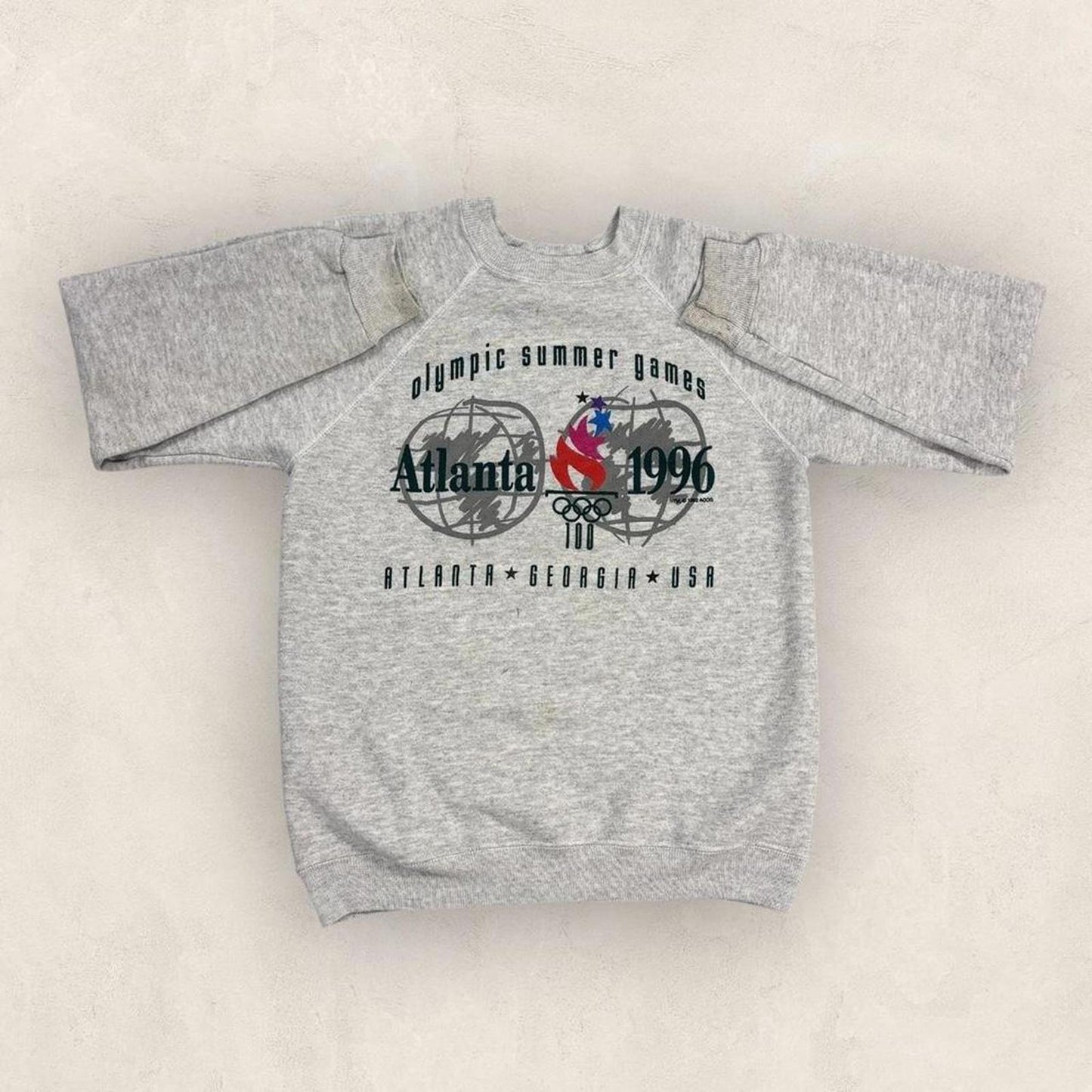 Vintage 90s USA Atlanta Olympics summer games athletics graphic sweatshirt