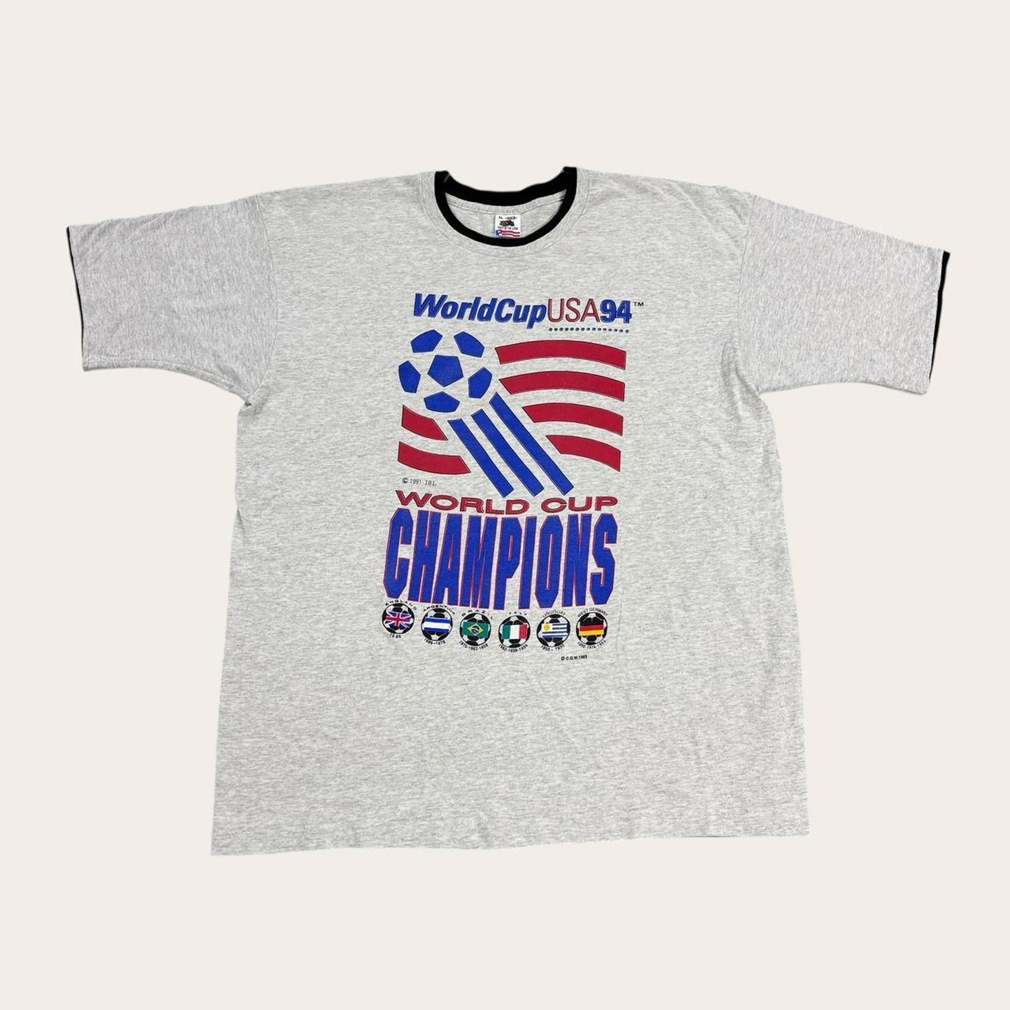 Vintage USA World Cup 94 football tournament champions promotional t-shirt