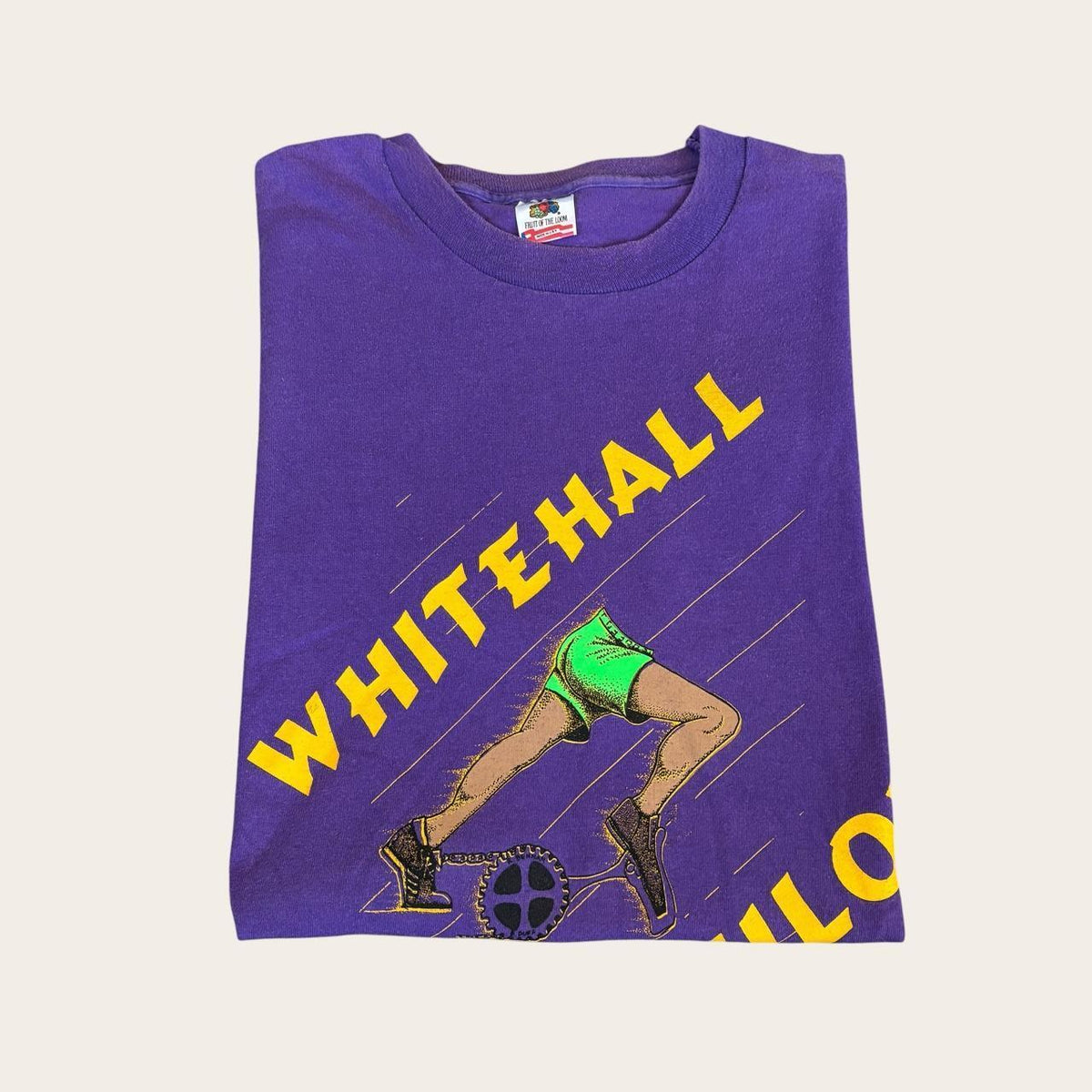 Vintage 90s USA Whitehall duathlon Michigan cycling running t-shirt