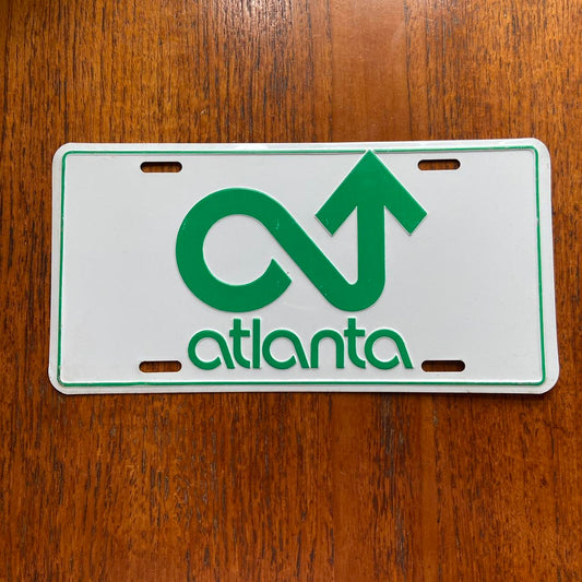 Vintage 90s USA Atlanta state tourist souvenir American license plate