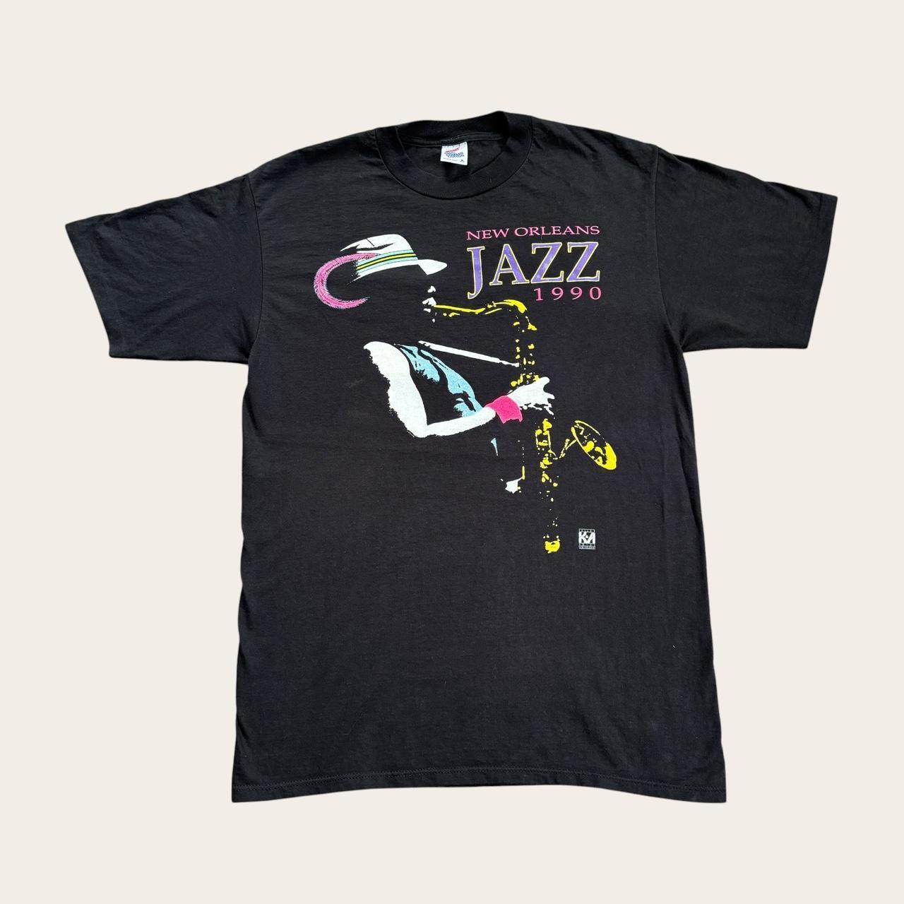 Vintage New Orleans jazz ‘90 saxophone t-shirt