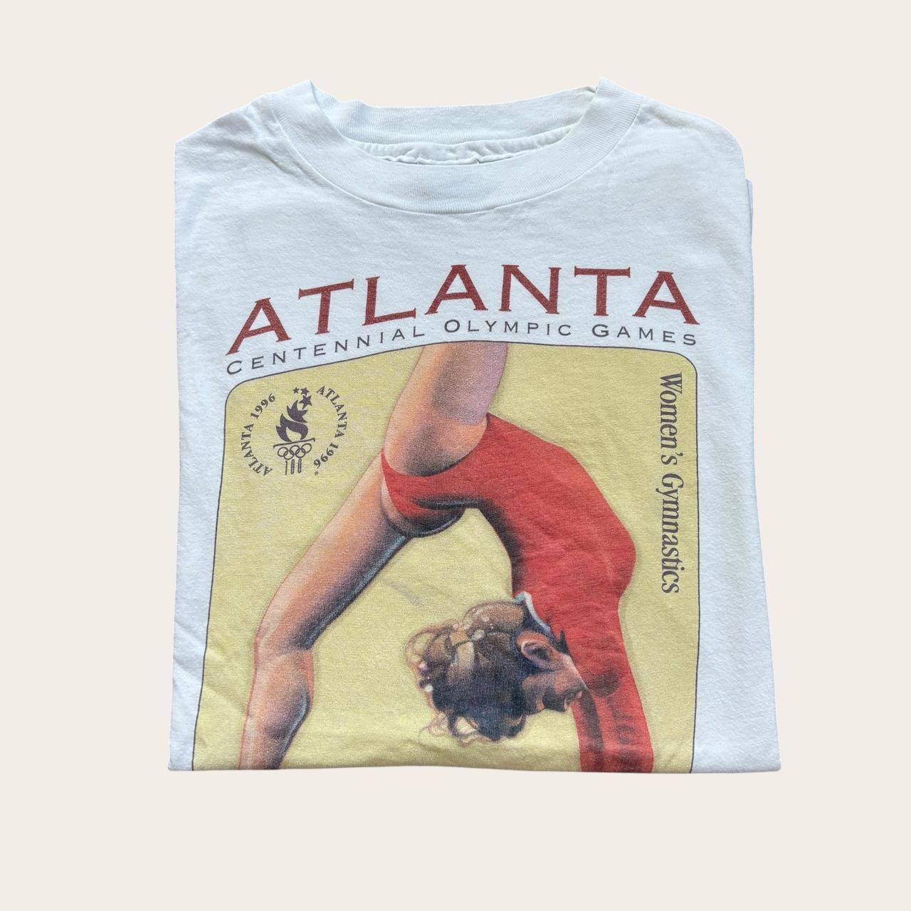 Vintage 90s USA Atlanta Olympics summer games athletics gymnastics t-shirt