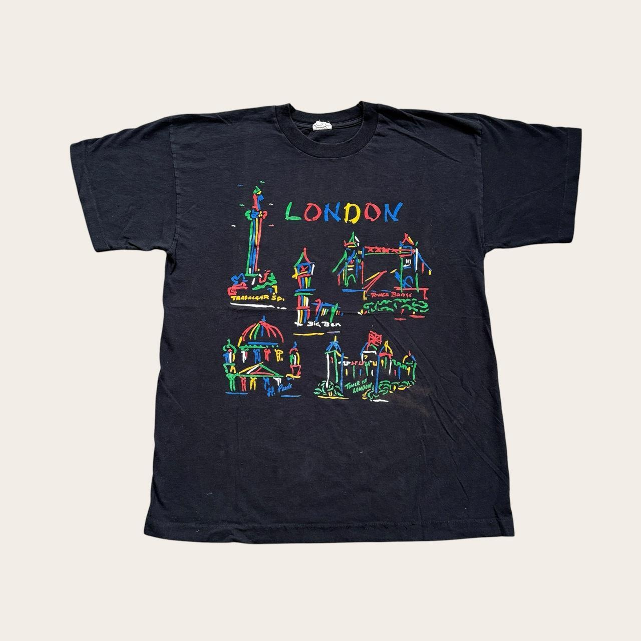 Vintage 90s London landmarks souvenir t-shirt