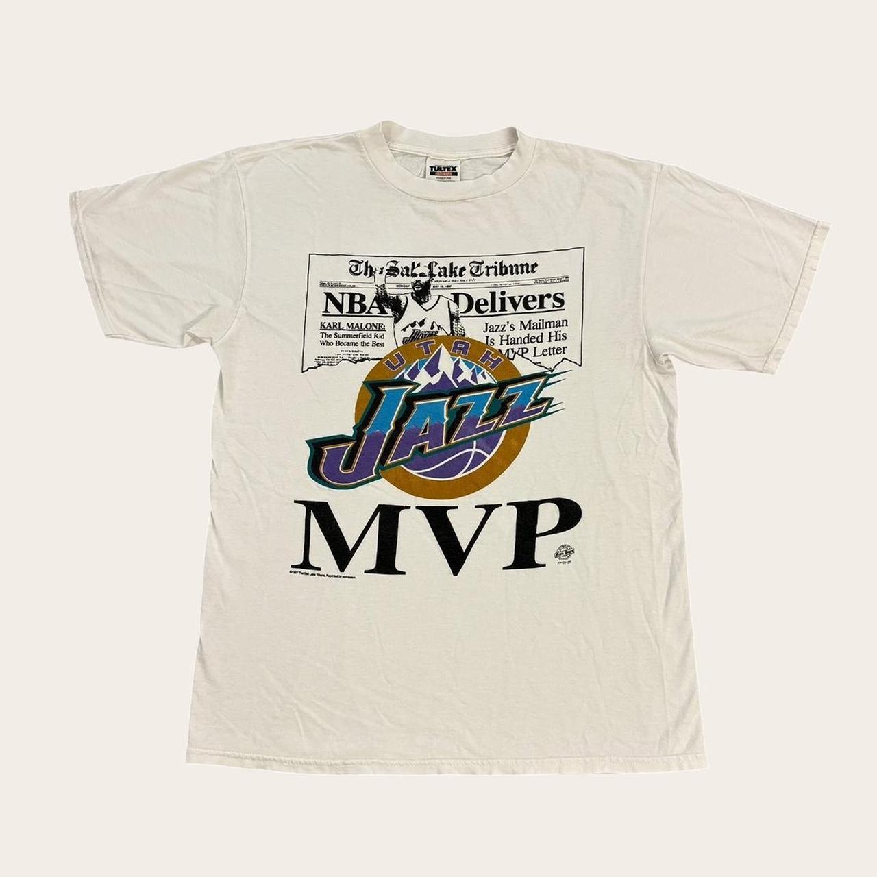 Vintage 90s USA Utah Jazz NBA basketball Karl Malone t-shirt