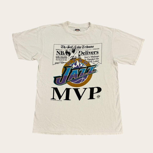 Vintage 90s USA Utah Jazz NBA basketball Karl Malone t-shirt