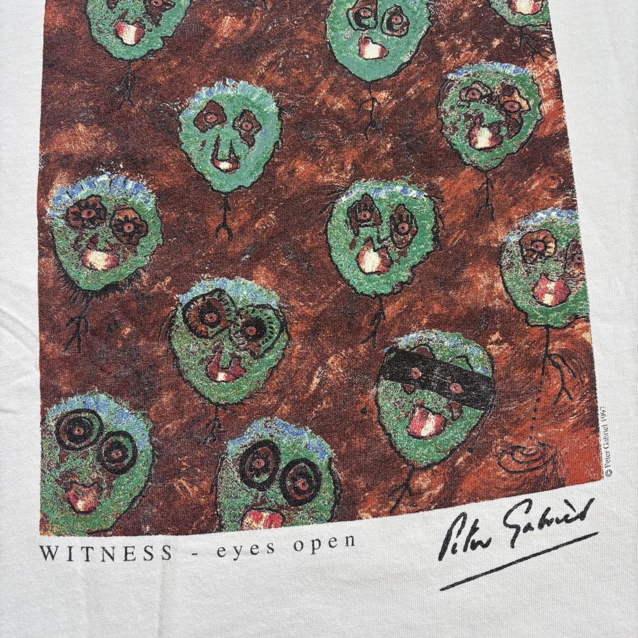 Vintage 90s USA Hard Rock Cafe signature Series Peter Gabriel Genesis t-shirt