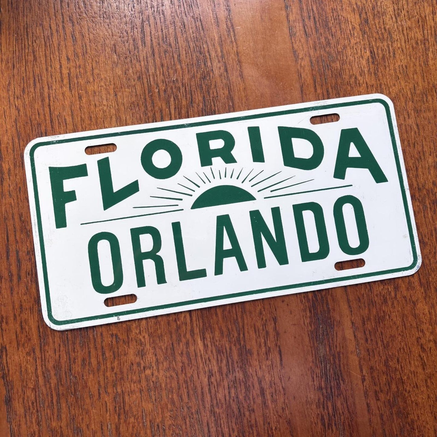 Vintage 90s USA Orlando Florida novelty license plate