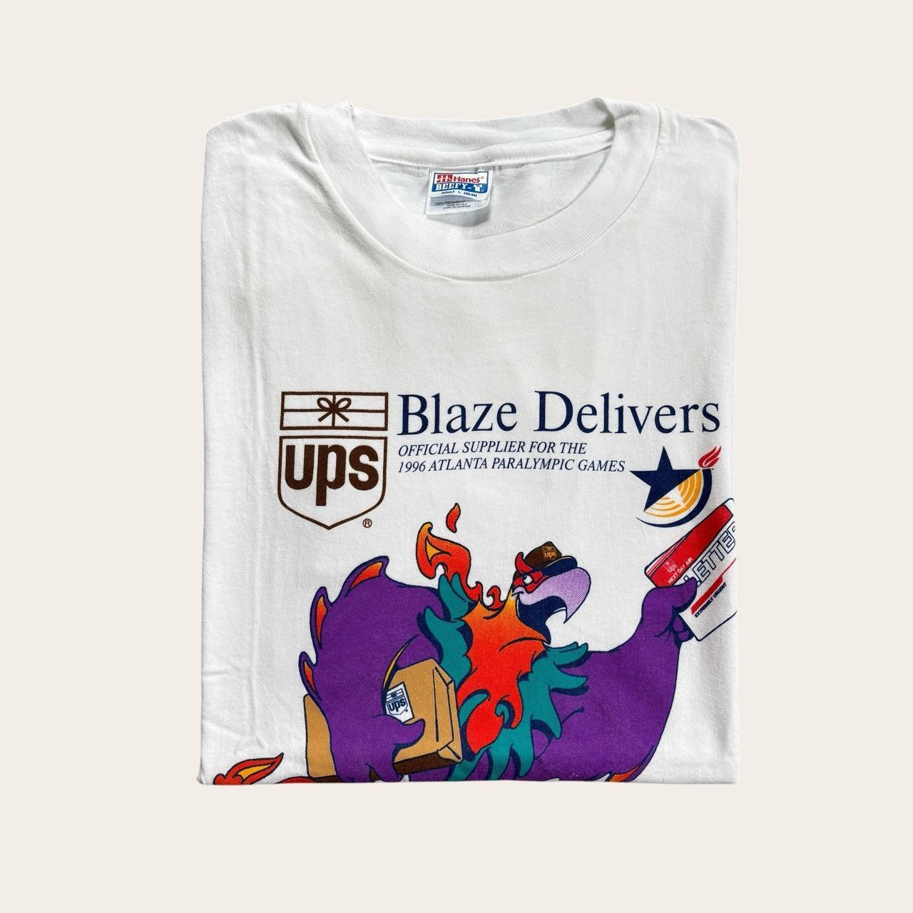 Vintage 90s Atlanta Paralympic Games athletics UPS mascot t-shirt