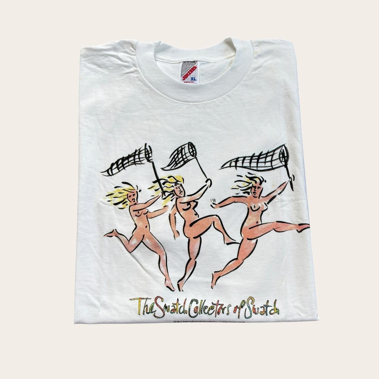 Vintage 90s USA the swatch collectors club watches promotional t-shirt