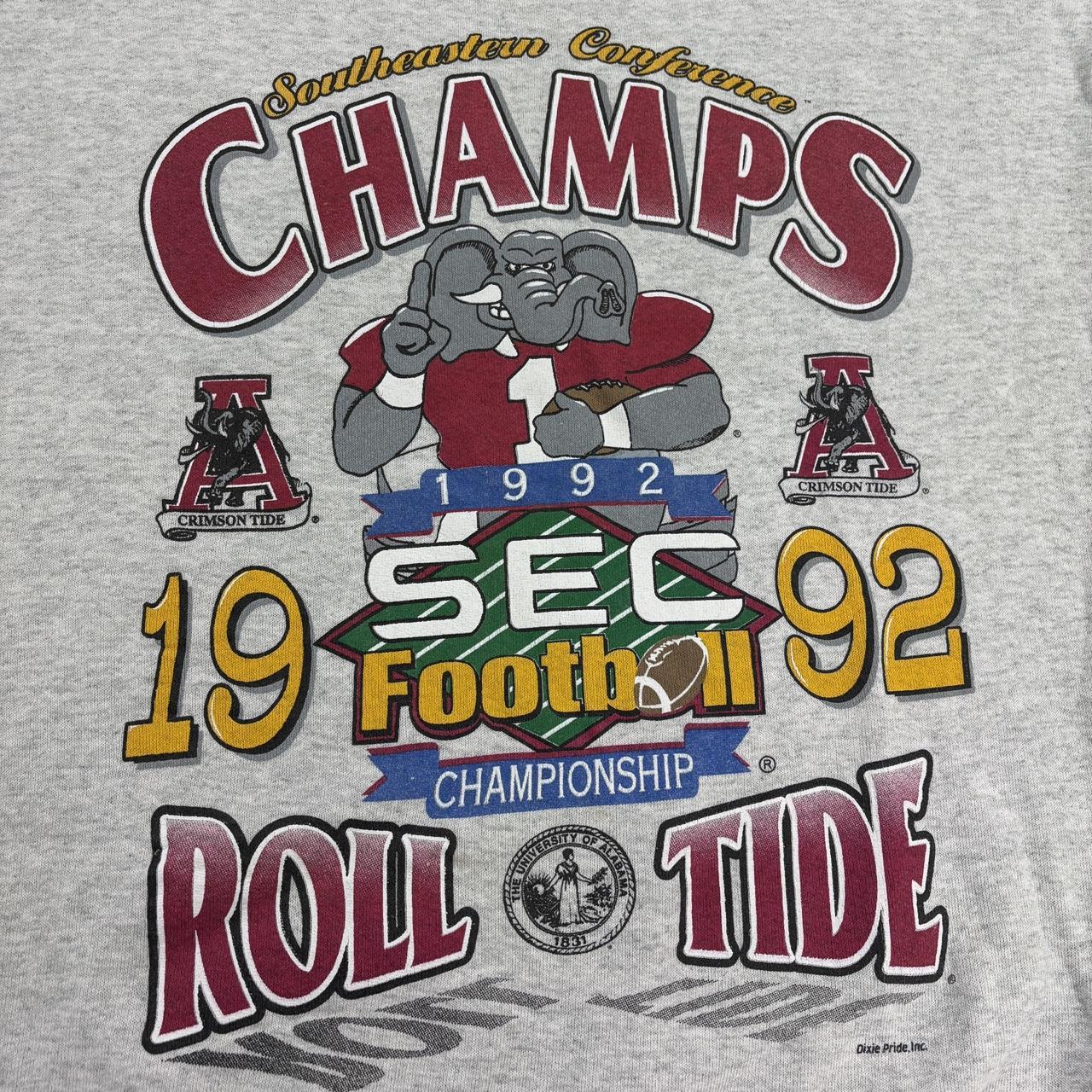 Vintage 90s USA University of Alabama crimson tide American Football SEC champions sweatshirt