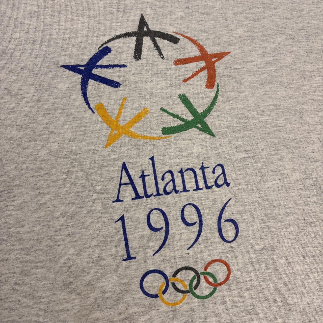 Vintage 90s USA Atlanta Olympics 1996 summer games athletics graphic t-shirt