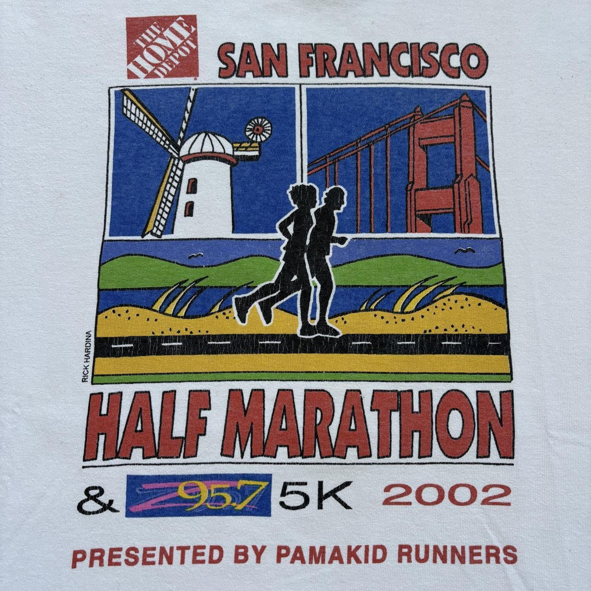 Vintage San Francisco half marathon 2002  race running long sleeve t-shirt