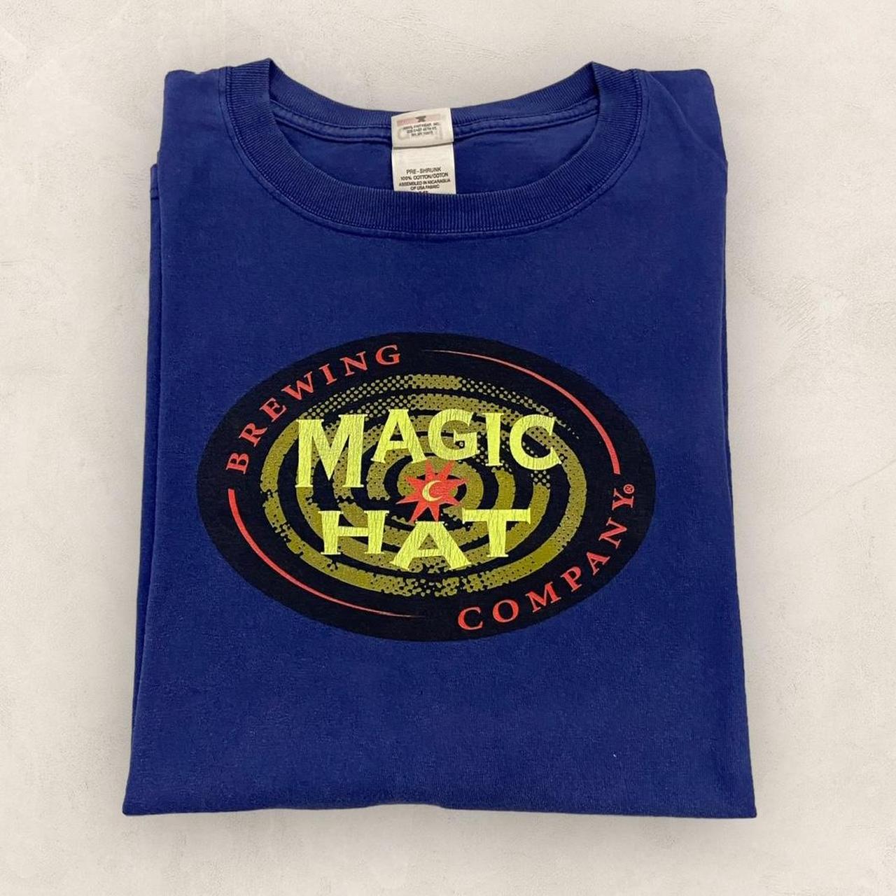 Vintage 2000s Y2K Magic Hat Brewing Company beer Burlington Vermont graphic t-shirt