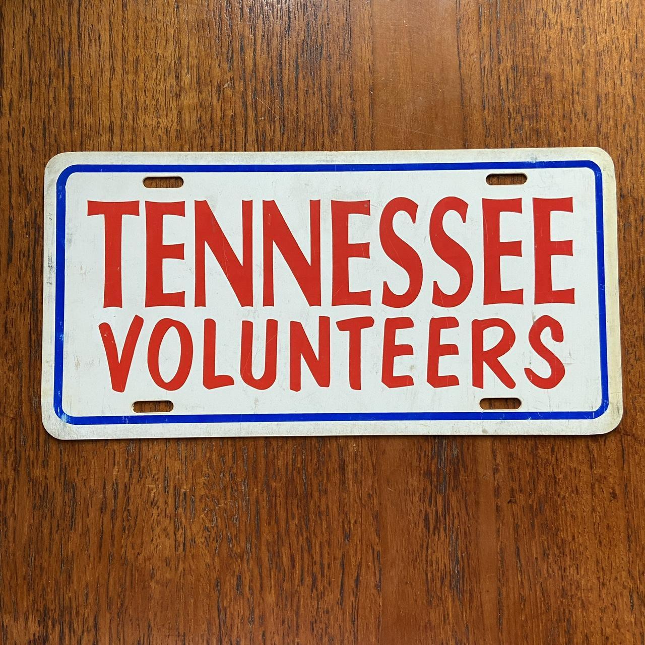 Vintage 80s USA Tennessee Volunteers American license plate