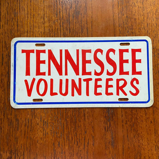 Vintage 80s USA Tennessee Volunteers American license plate